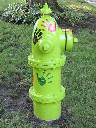 Leslie and Willowcrest - All hands on hydrant! (2)